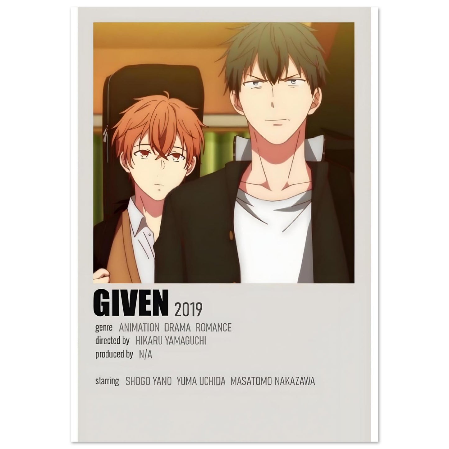 Given anime movie poster featuring characters against warm lighting with modern typography and film details.